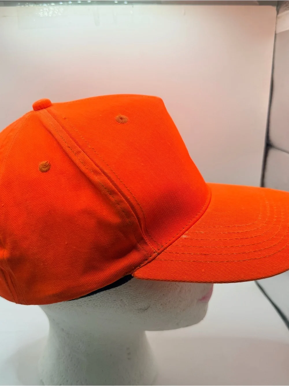 Blaze Orange Safety Hunting Hat Blank Adjustable SnapBack Baseball Cap